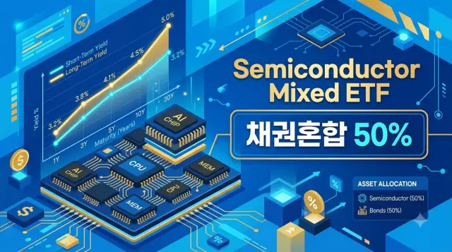 반도체 채권혼합 ETF 구조 인포그래픽