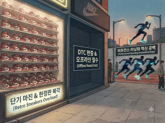 한정판 복각 의존과 러닝 혁신 공백