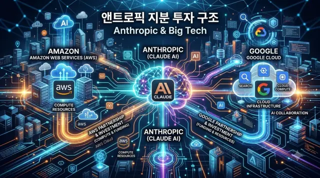 앤트로픽과 글로벌 빅테크 지분 구조