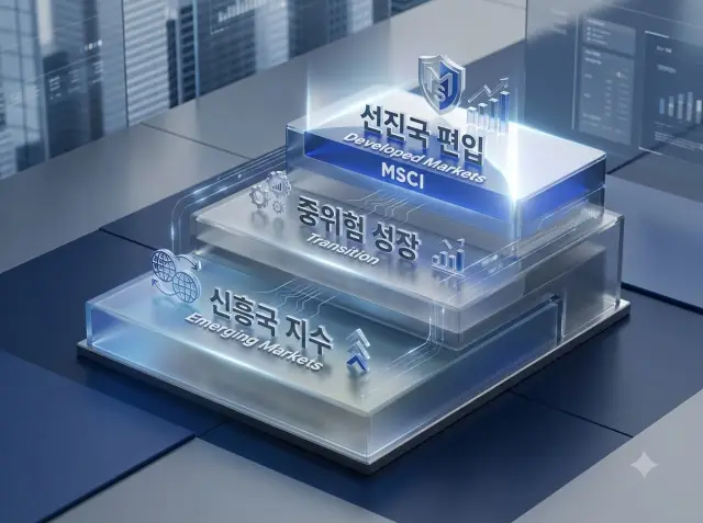 MSCI 선진국 지수 편입 단계 다이어그램